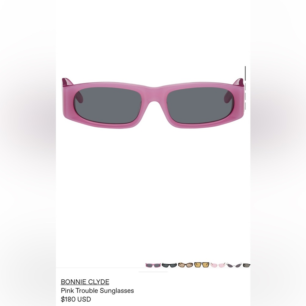 Bonnie Clyde pink sunglasses